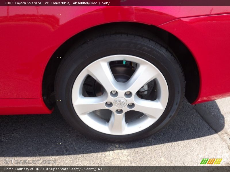 Absolutely Red / Ivory 2007 Toyota Solara SLE V6 Convertible