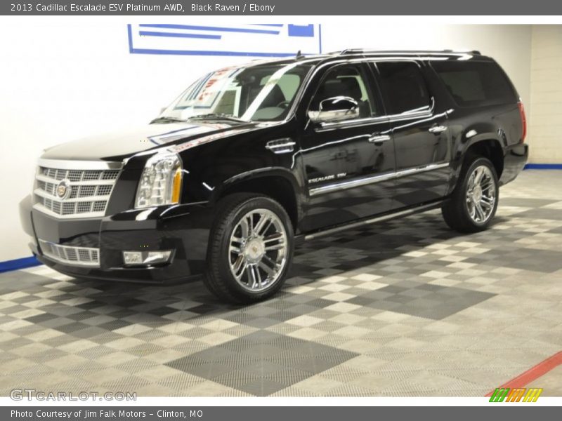 Black Raven / Ebony 2013 Cadillac Escalade ESV Platinum AWD