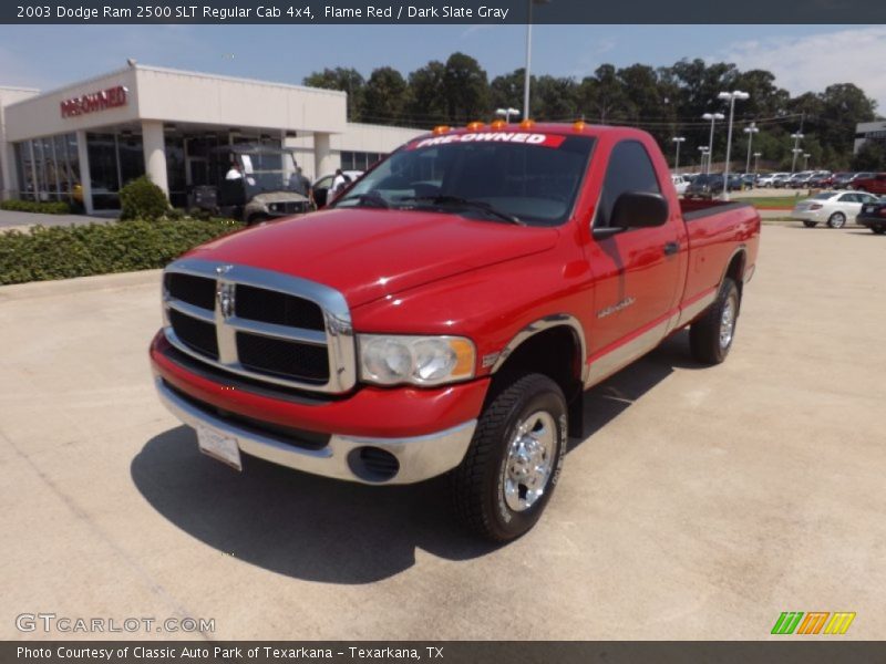 Flame Red / Dark Slate Gray 2003 Dodge Ram 2500 SLT Regular Cab 4x4
