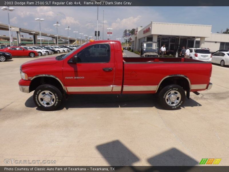 Flame Red / Dark Slate Gray 2003 Dodge Ram 2500 SLT Regular Cab 4x4