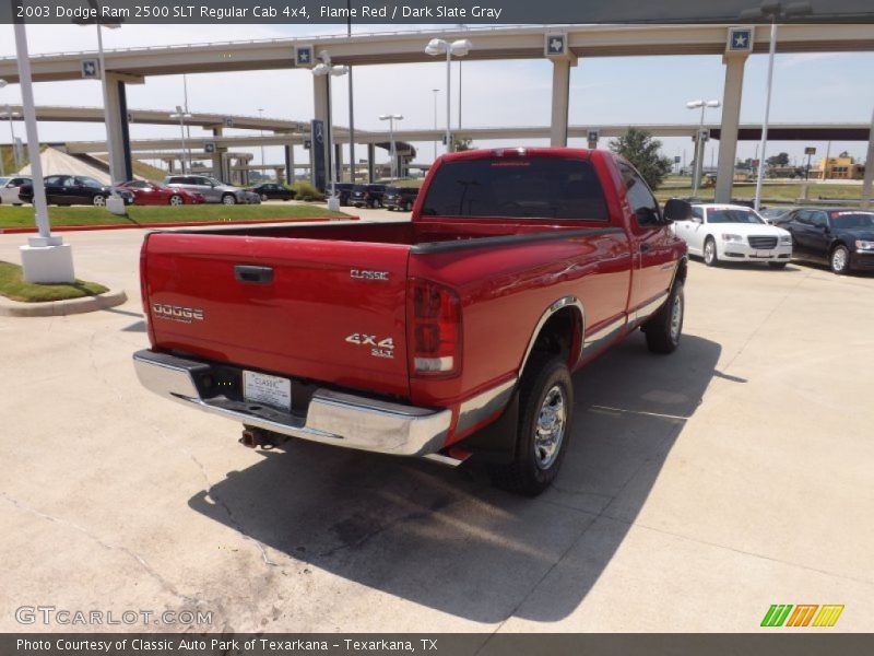 Flame Red / Dark Slate Gray 2003 Dodge Ram 2500 SLT Regular Cab 4x4