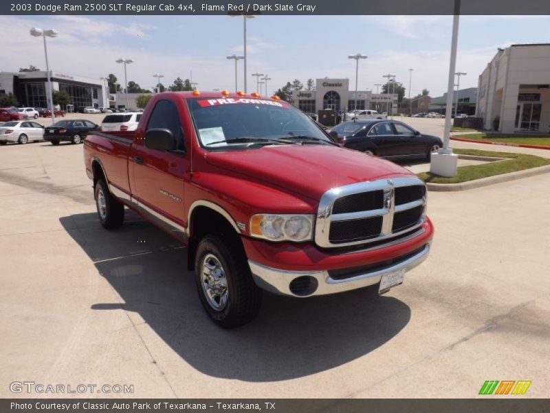 Flame Red / Dark Slate Gray 2003 Dodge Ram 2500 SLT Regular Cab 4x4