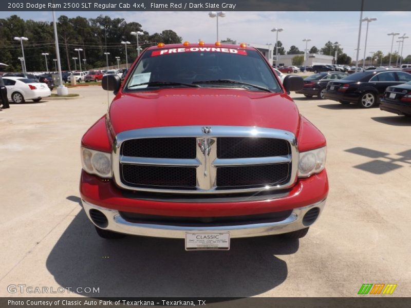 Flame Red / Dark Slate Gray 2003 Dodge Ram 2500 SLT Regular Cab 4x4