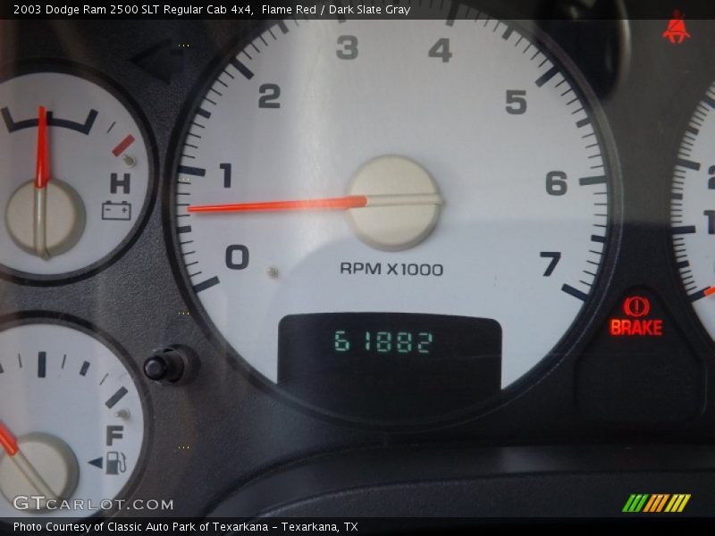 Flame Red / Dark Slate Gray 2003 Dodge Ram 2500 SLT Regular Cab 4x4