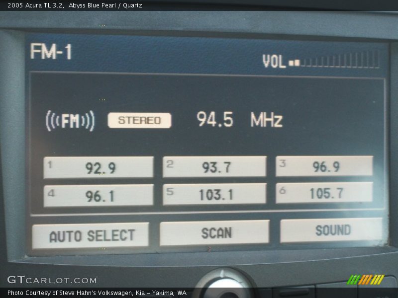 Audio System of 2005 TL 3.2