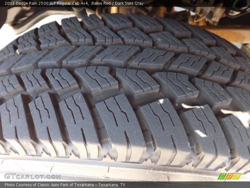 Flame Red / Dark Slate Gray 2003 Dodge Ram 2500 SLT Regular Cab 4x4