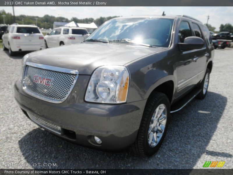 Mocha Steel Metallic / Ebony 2013 GMC Yukon Denali AWD