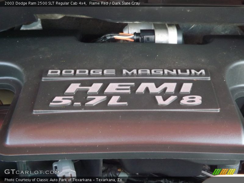 Flame Red / Dark Slate Gray 2003 Dodge Ram 2500 SLT Regular Cab 4x4