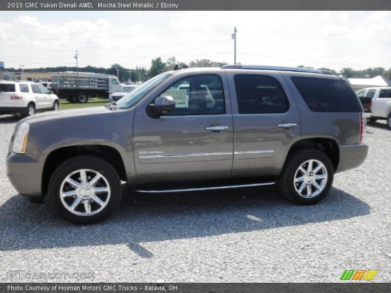 Mocha Steel Metallic / Ebony 2013 GMC Yukon Denali AWD