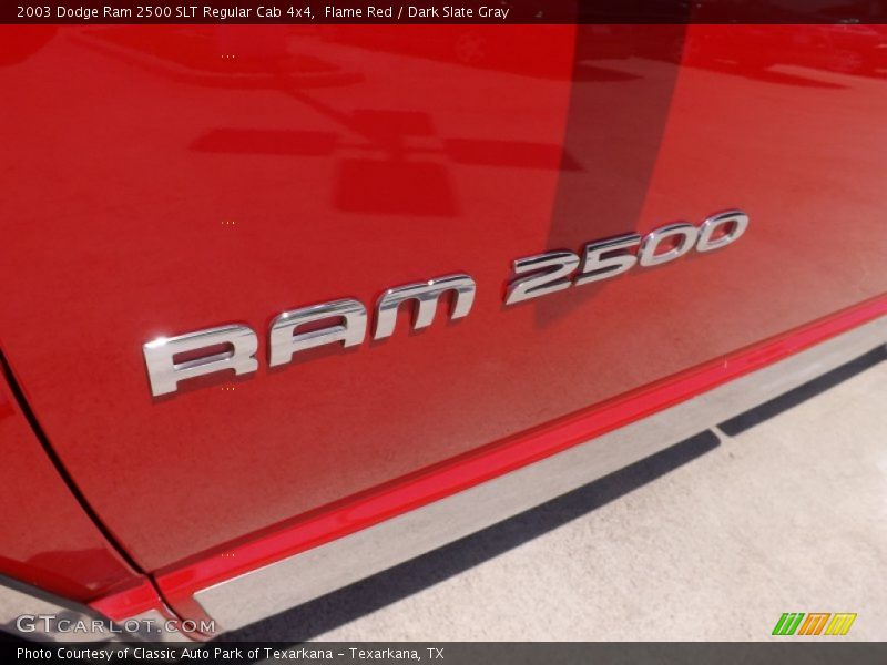 Flame Red / Dark Slate Gray 2003 Dodge Ram 2500 SLT Regular Cab 4x4