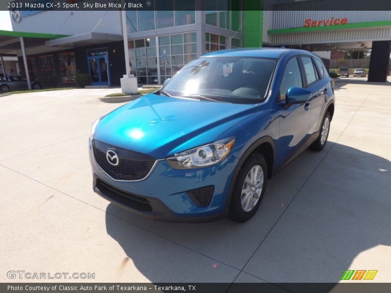 Sky Blue Mica / Black 2013 Mazda CX-5 Sport