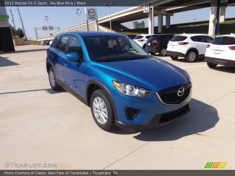 Sky Blue Mica / Black 2013 Mazda CX-5 Sport