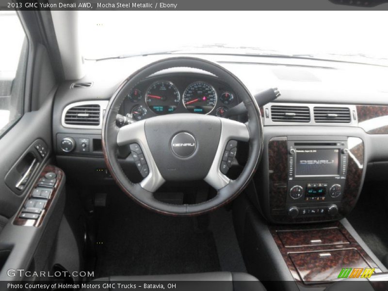 Mocha Steel Metallic / Ebony 2013 GMC Yukon Denali AWD