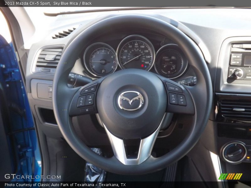 Sky Blue Mica / Black 2013 Mazda CX-5 Sport