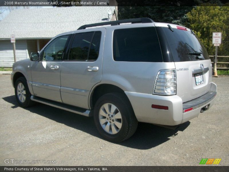 Silver Birch Metallic / Camel 2008 Mercury Mountaineer AWD