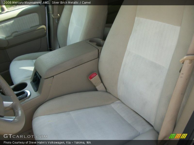 Silver Birch Metallic / Camel 2008 Mercury Mountaineer AWD