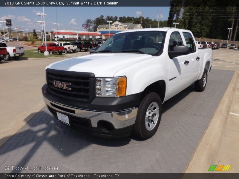 Summit White / Dark Titanium 2013 GMC Sierra 1500 Crew Cab