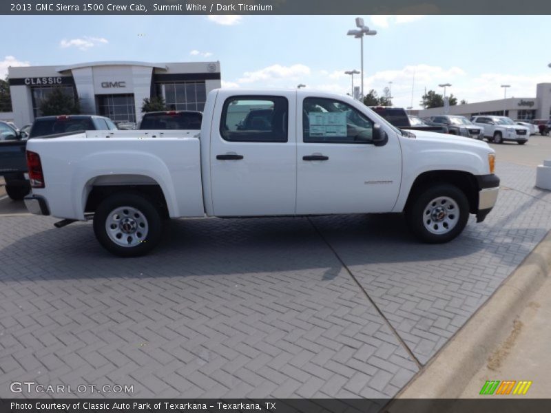 Summit White / Dark Titanium 2013 GMC Sierra 1500 Crew Cab