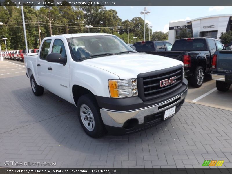 Summit White / Dark Titanium 2013 GMC Sierra 1500 Crew Cab