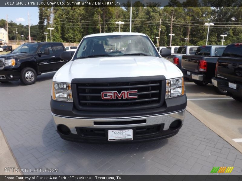 Summit White / Dark Titanium 2013 GMC Sierra 1500 Crew Cab