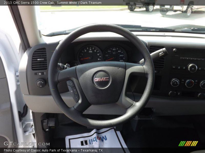 Summit White / Dark Titanium 2013 GMC Sierra 1500 Crew Cab