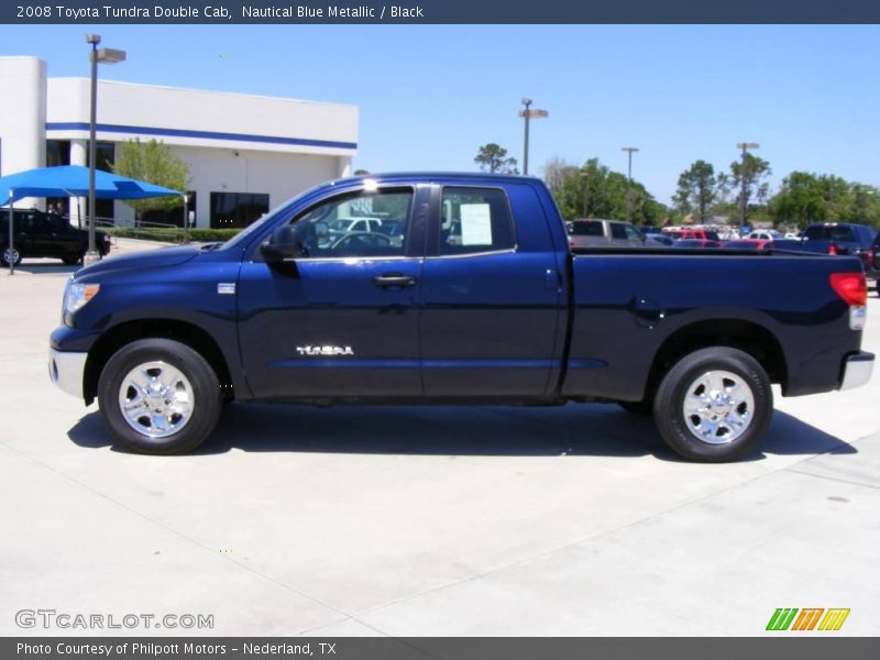 Nautical Blue Metallic / Black 2008 Toyota Tundra Double Cab