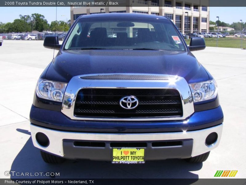 Nautical Blue Metallic / Black 2008 Toyota Tundra Double Cab