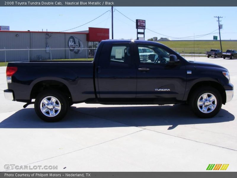 Nautical Blue Metallic / Black 2008 Toyota Tundra Double Cab