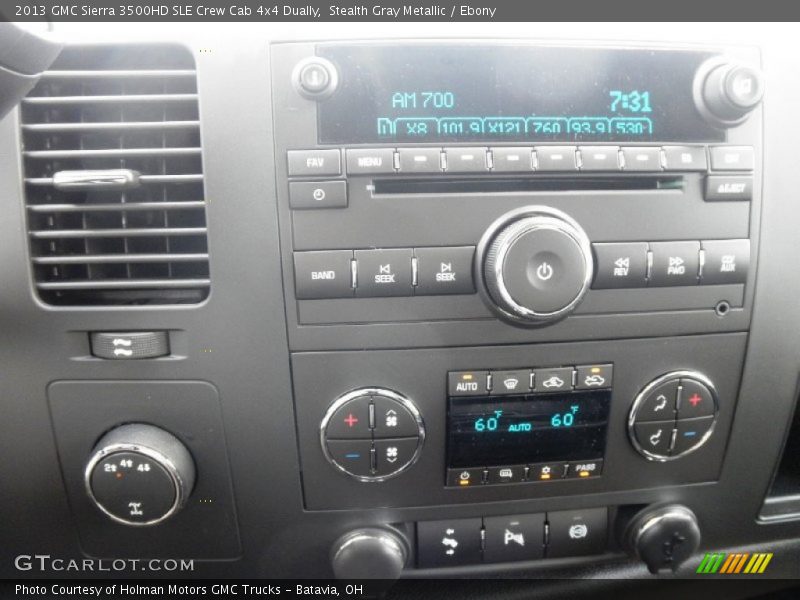 Stealth Gray Metallic / Ebony 2013 GMC Sierra 3500HD SLE Crew Cab 4x4 Dually