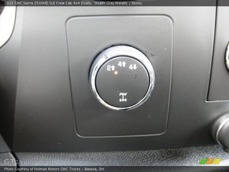 Stealth Gray Metallic / Ebony 2013 GMC Sierra 3500HD SLE Crew Cab 4x4 Dually