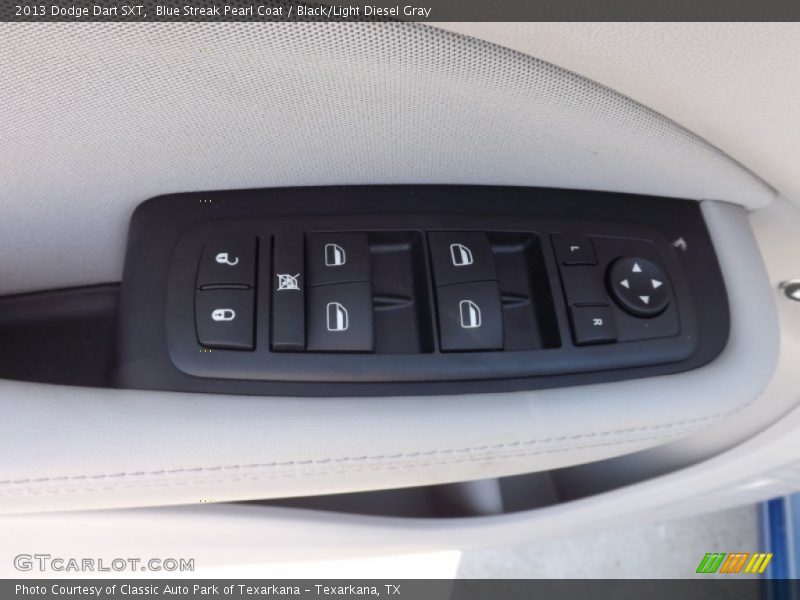 Blue Streak Pearl Coat / Black/Light Diesel Gray 2013 Dodge Dart SXT