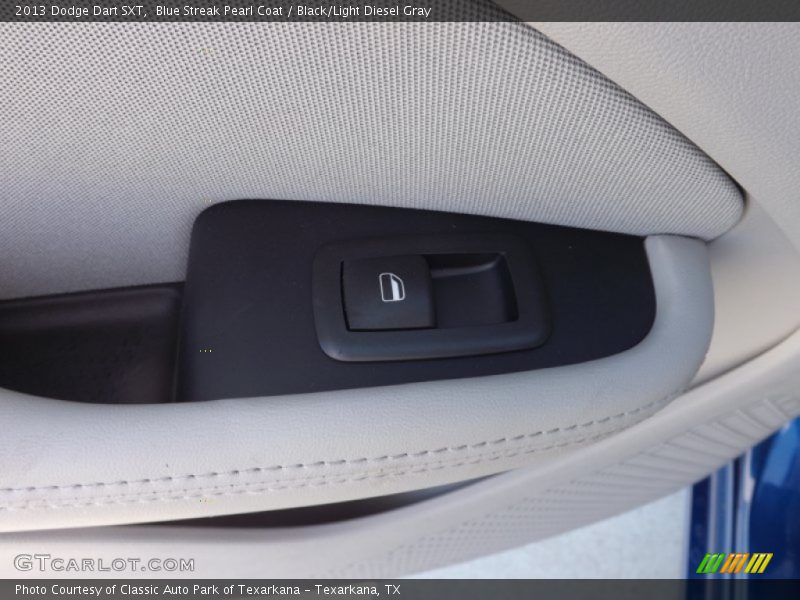 Blue Streak Pearl Coat / Black/Light Diesel Gray 2013 Dodge Dart SXT