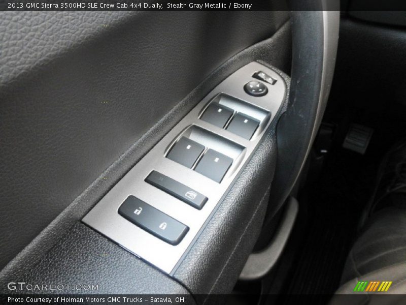 Stealth Gray Metallic / Ebony 2013 GMC Sierra 3500HD SLE Crew Cab 4x4 Dually