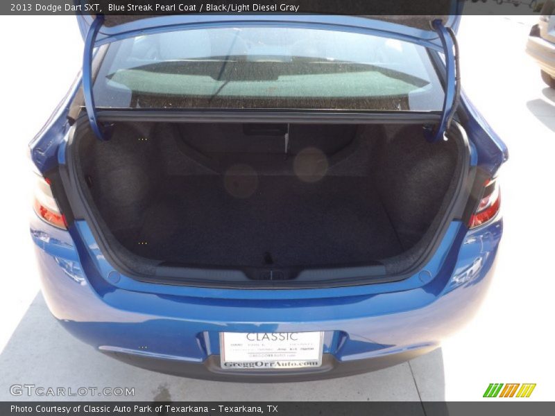 Blue Streak Pearl Coat / Black/Light Diesel Gray 2013 Dodge Dart SXT
