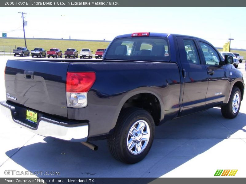 Nautical Blue Metallic / Black 2008 Toyota Tundra Double Cab