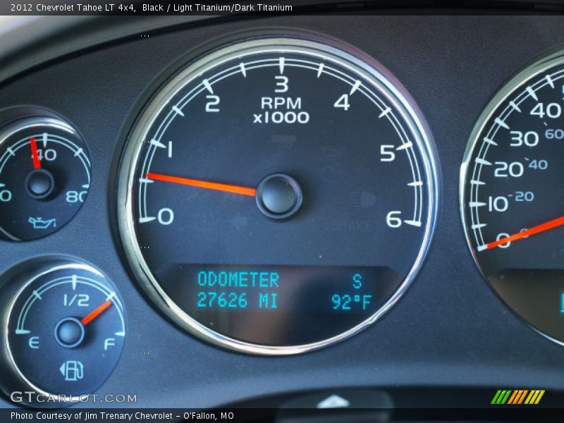 Black / Light Titanium/Dark Titanium 2012 Chevrolet Tahoe LT 4x4