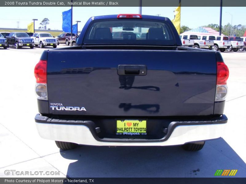 Nautical Blue Metallic / Black 2008 Toyota Tundra Double Cab