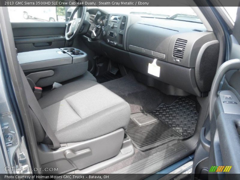Stealth Gray Metallic / Ebony 2013 GMC Sierra 3500HD SLE Crew Cab 4x4 Dually