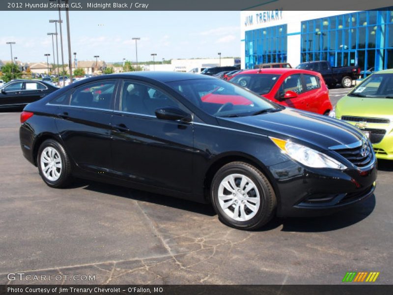 Midnight Black / Gray 2012 Hyundai Sonata GLS