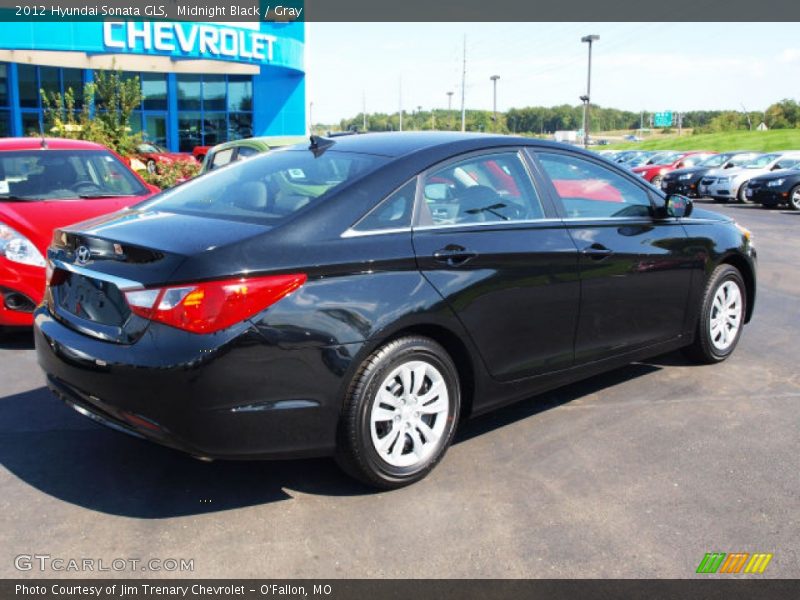 Midnight Black / Gray 2012 Hyundai Sonata GLS