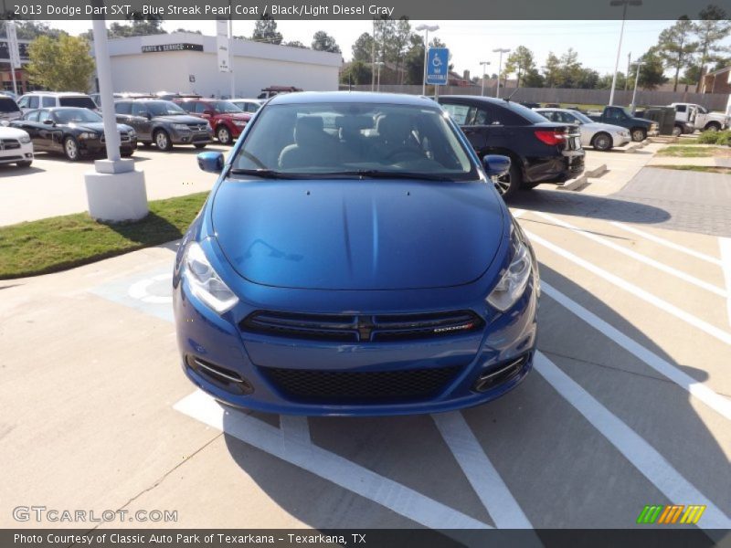 Blue Streak Pearl Coat / Black/Light Diesel Gray 2013 Dodge Dart SXT