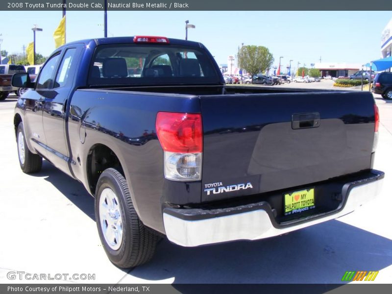 Nautical Blue Metallic / Black 2008 Toyota Tundra Double Cab