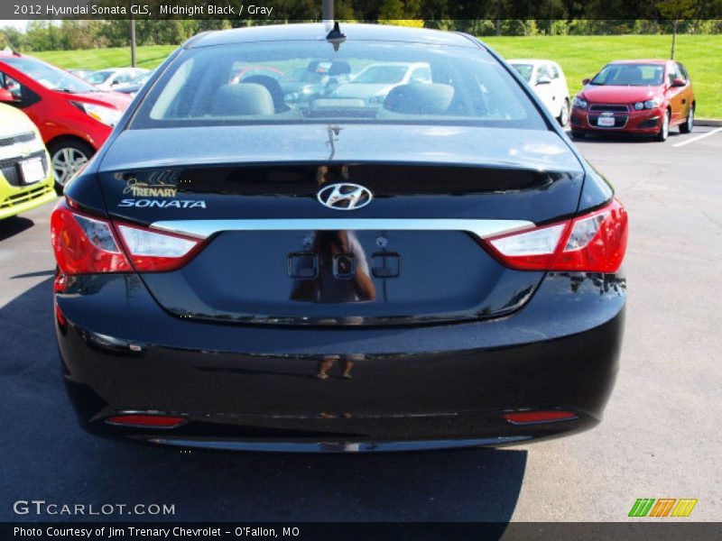 Midnight Black / Gray 2012 Hyundai Sonata GLS