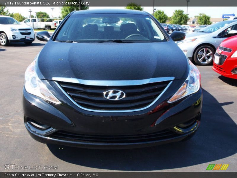 Midnight Black / Gray 2012 Hyundai Sonata GLS