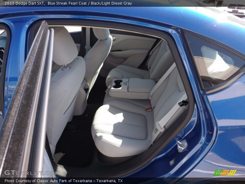 Blue Streak Pearl Coat / Black/Light Diesel Gray 2013 Dodge Dart SXT
