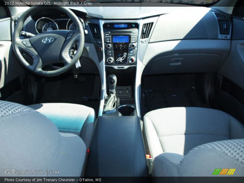 Midnight Black / Gray 2012 Hyundai Sonata GLS