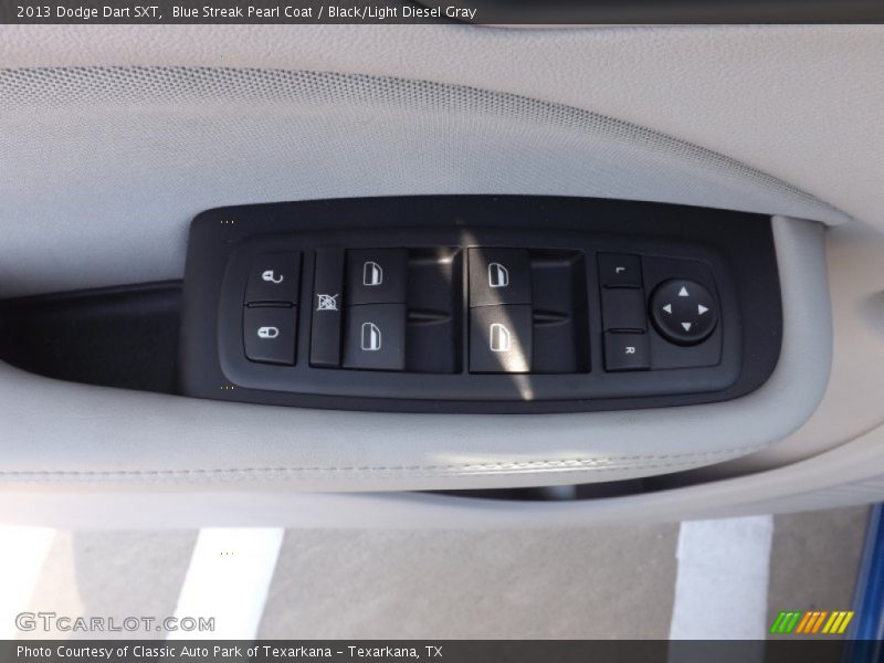 Blue Streak Pearl Coat / Black/Light Diesel Gray 2013 Dodge Dart SXT
