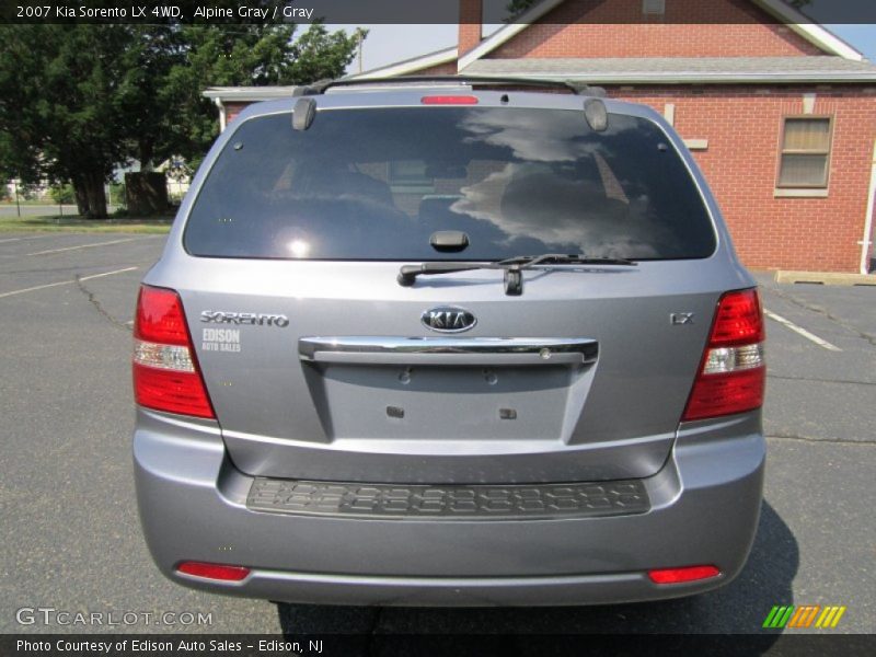Alpine Gray / Gray 2007 Kia Sorento LX 4WD
