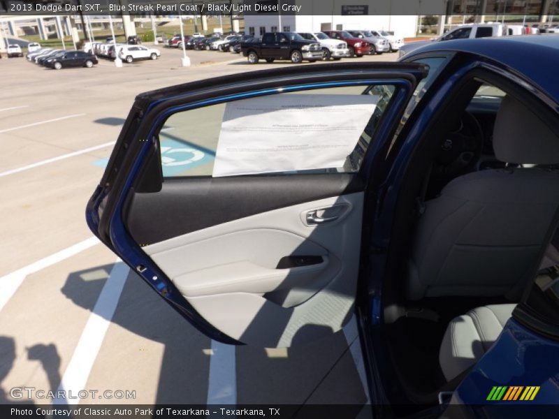 Blue Streak Pearl Coat / Black/Light Diesel Gray 2013 Dodge Dart SXT