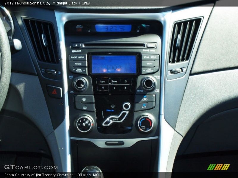 Midnight Black / Gray 2012 Hyundai Sonata GLS